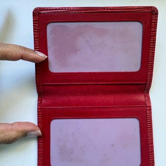 Louis Vuitton Red Epi Leather Card Holder / Bifold ID Wallet - Picture 4 of 6